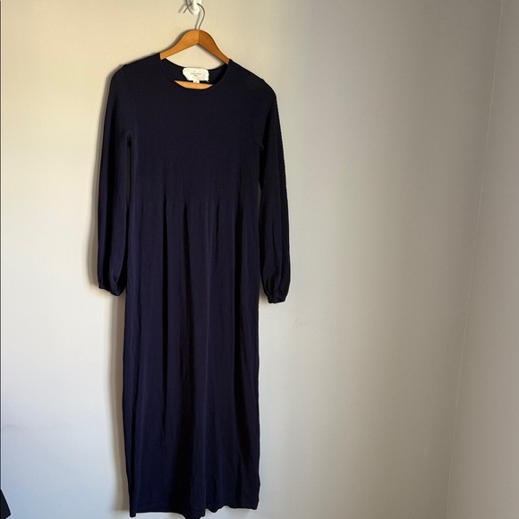 Tuckernuck Pomander Place Double Knit Lennox Sweater Maxi Dress Navy XS - Picture 2 of 16